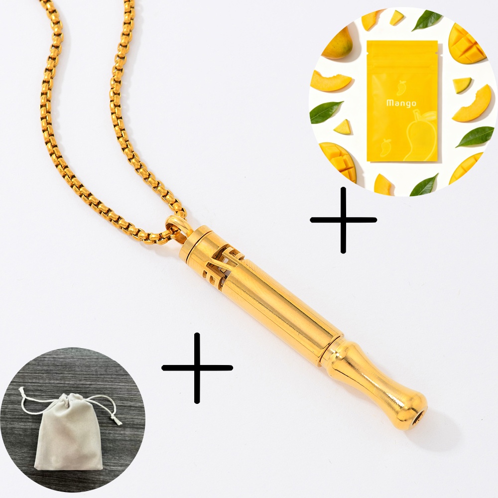 Trendy Geometric Pattern Meditation Necklace with Aromatherapy Pendant